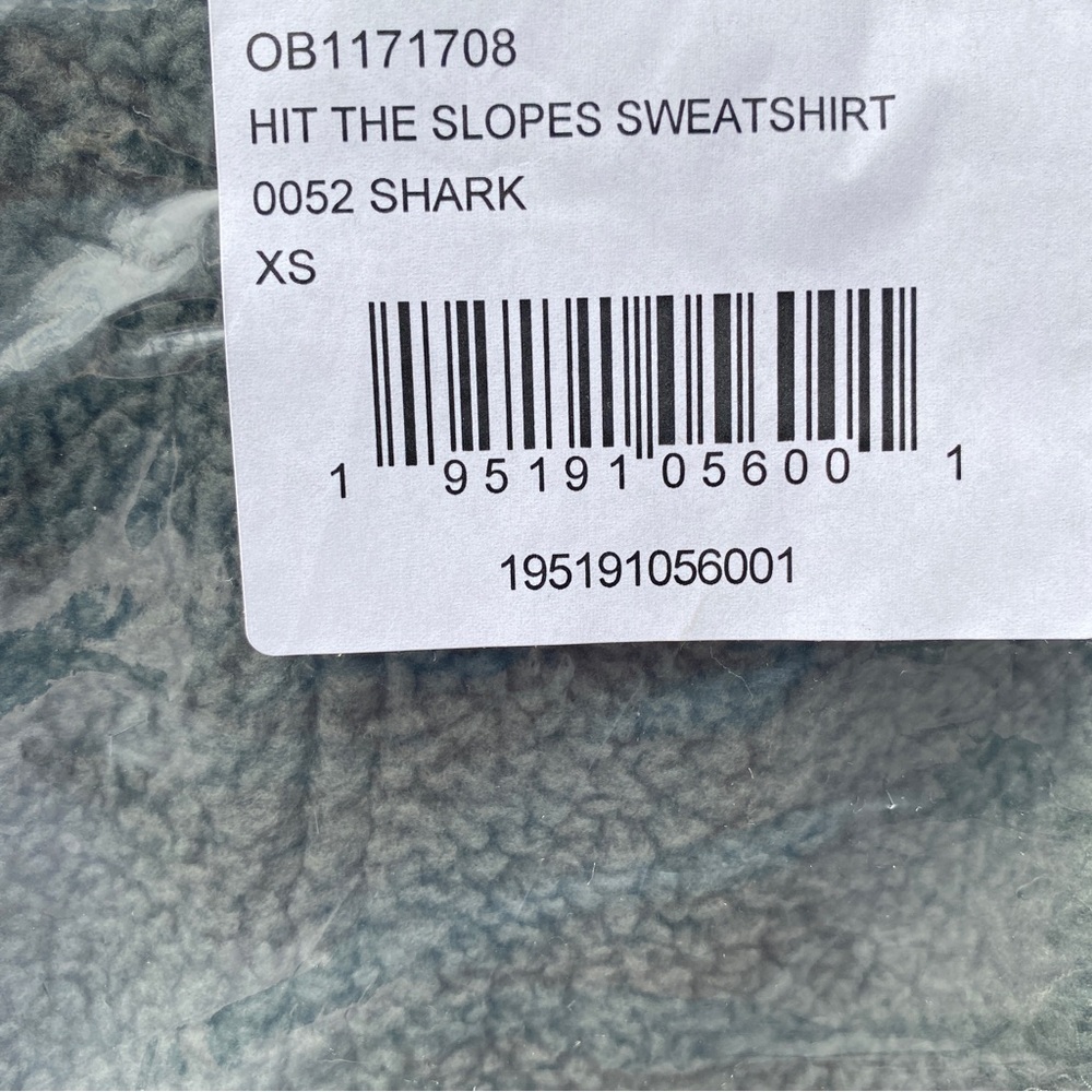 Free People Hit the Slopes Pullover in Shark XS Fleece Sherpa 1/4 Snap Pullover - Picture 9 of 11